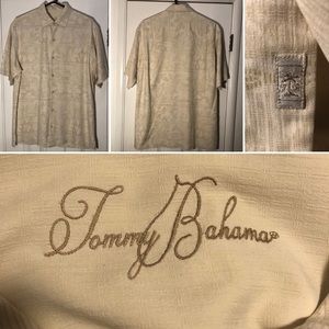 Tommy Bahama silk button down shirt